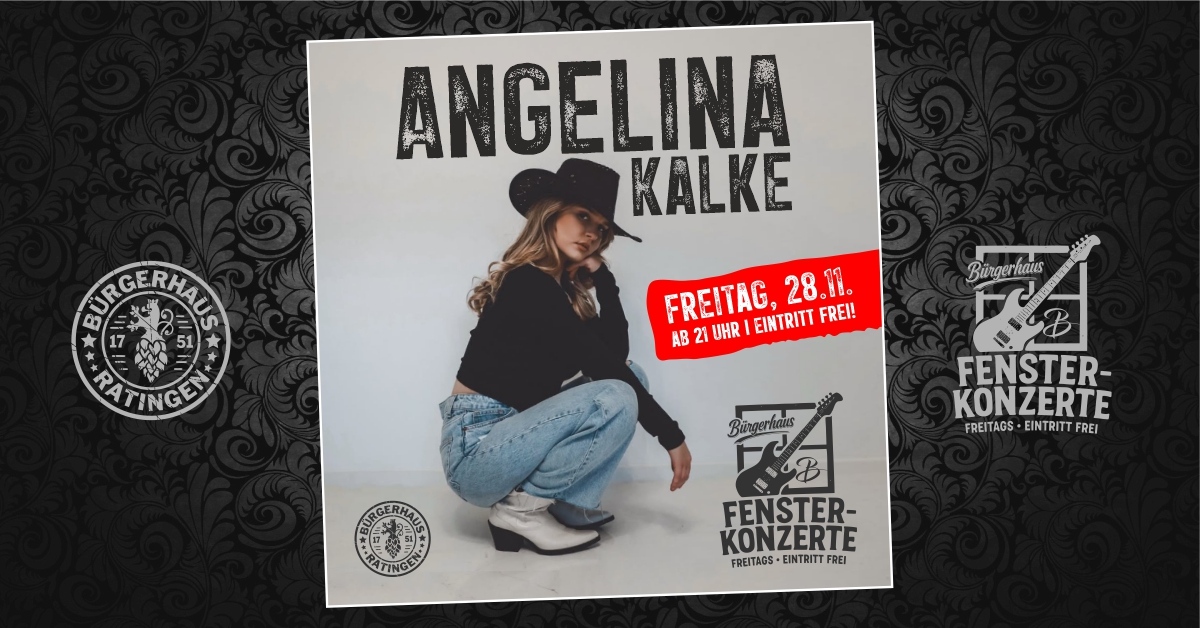 FensterKonzert mit 𝗔𝗡𝗚𝗘𝗟𝗜𝗡𝗔 𝗞𝗔𝗟𝗞𝗘 𝕝𝕚𝕧𝕖!
