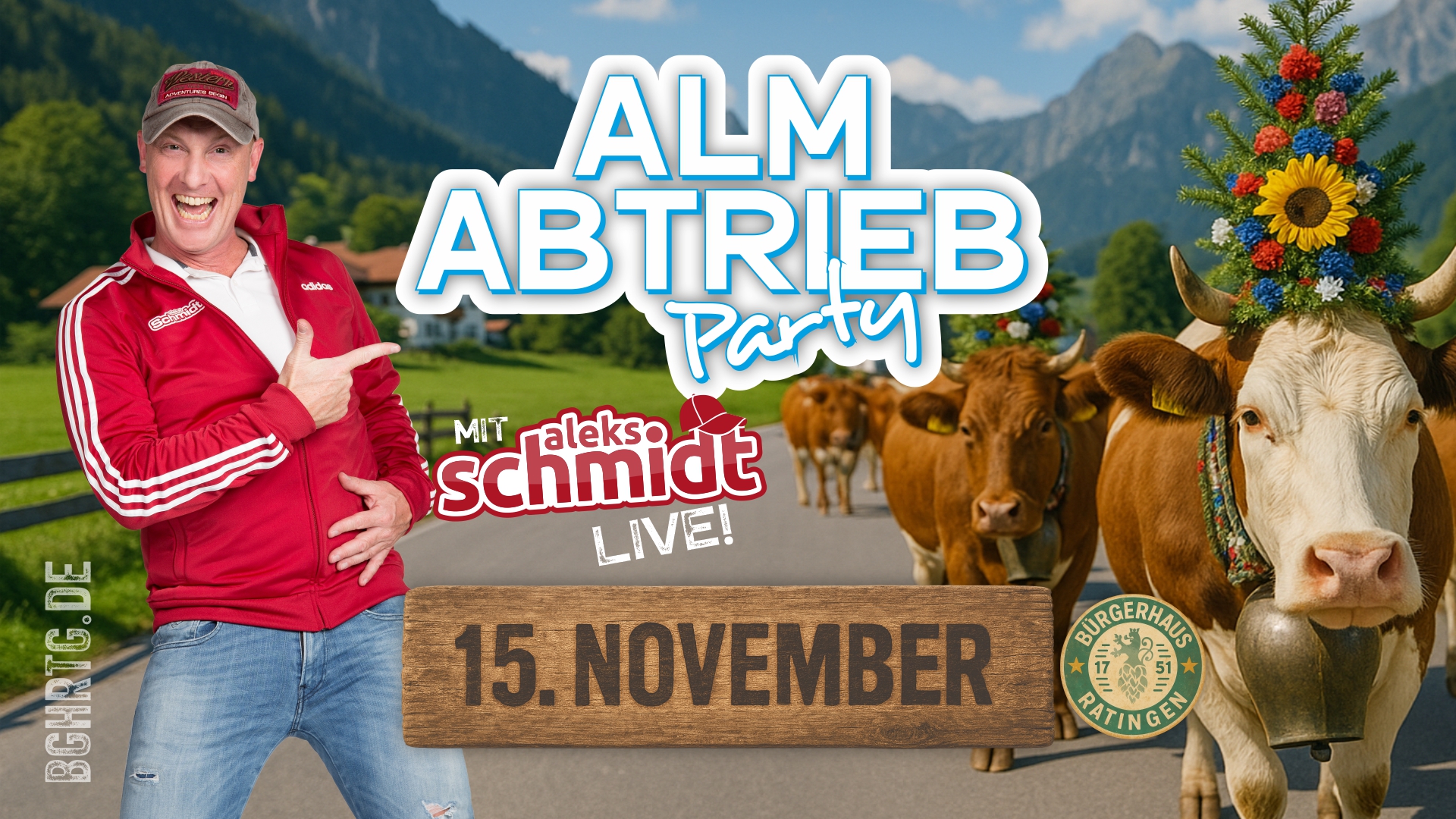 ALM-ABTRIEB-PARTY mit ALEKS SCHMIDT live!