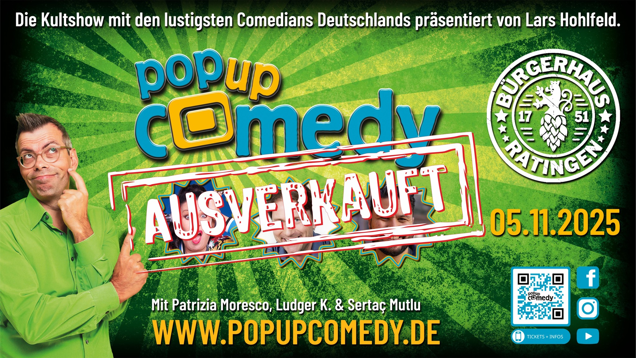 𝗣𝗢𝗣 𝗨𝗣 𝗖𝗢𝗠𝗘𝗗𝗬 ausverkauft