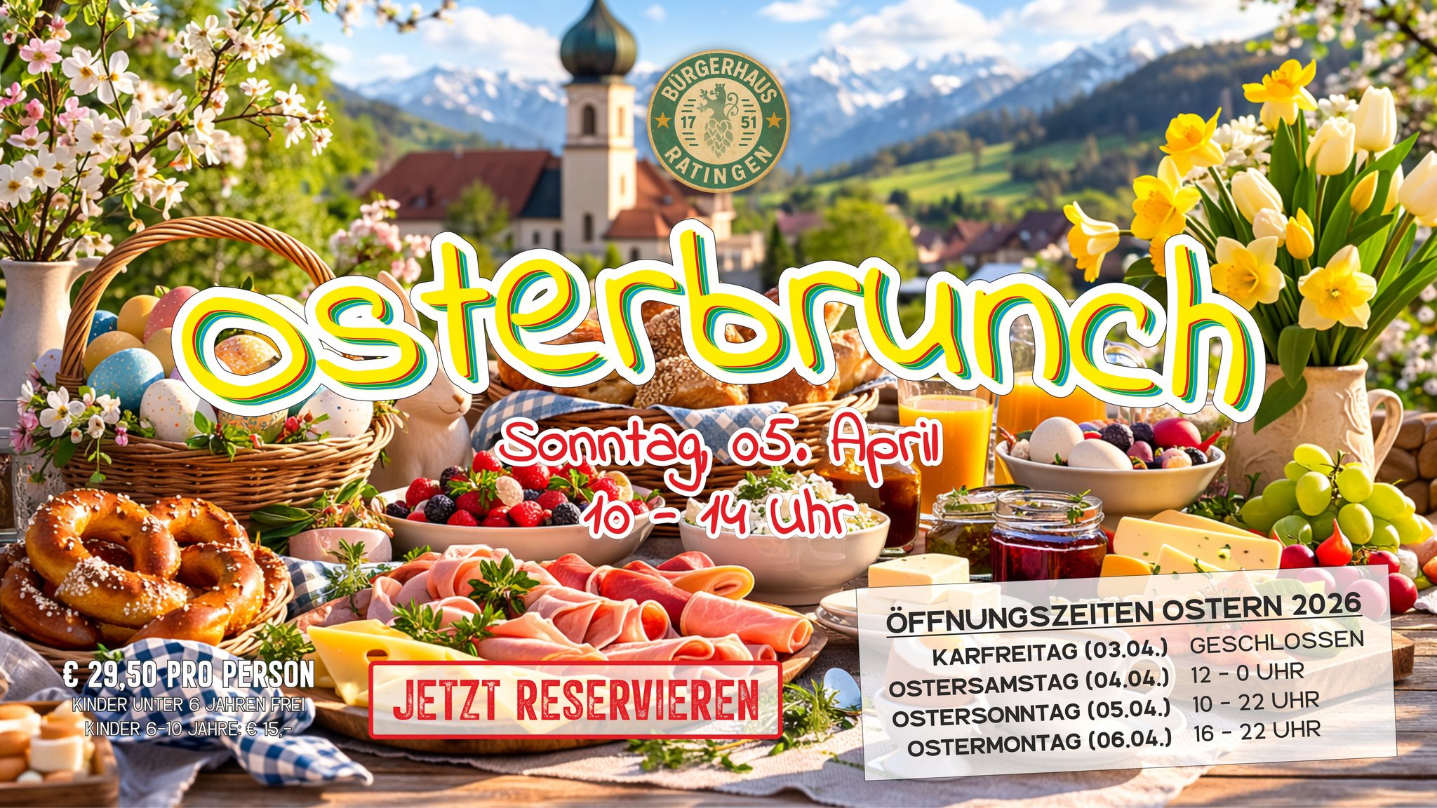 OSTERBRUNCH im Bürgerhaus